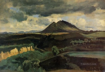  plein Oil Painting - La Monta Soracte plein air Romanticism Jean Baptiste Camille Corot